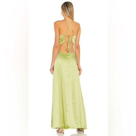LPA Aniston Dress in Chartreuse - Picture 3 of 3